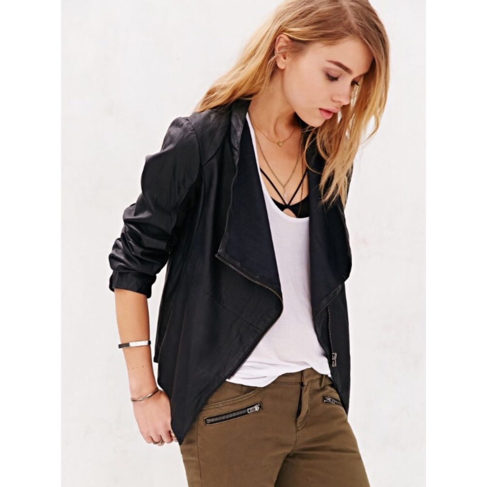 SOLD UO BB Dakota Vegan Leather Jacket